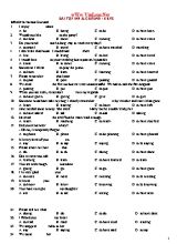 Bài tập Tiếng Anh Lớp 12 Inf & Gerund